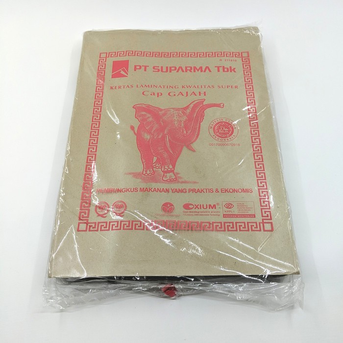 

Jual Kertas Nasi Bungkus Merk Gajah Besar 30 x 40 cm (isi 250 lembar) terbaik