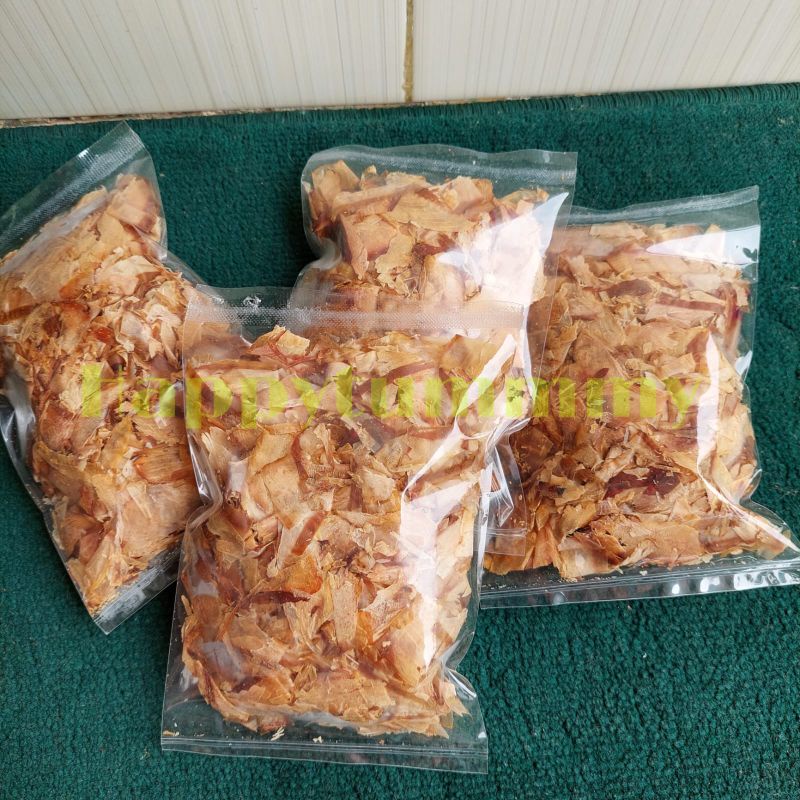 KATSUOBUSHI HALAL Shaved Bonito Flakes/Katsuo Bushi Serutan Ikan Cakalang Asap Serut Takoyaki