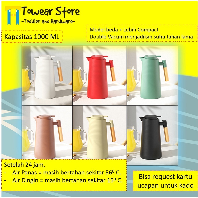 Termos air panas, tremos air panas, termos air panas 1 liter, termos air panas pencet