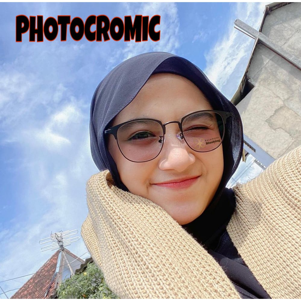 TERMURAH SALE KACAMATA PHOTOCROMIC - LENSA BERUBAH WARNA WANITA/PRIA GRATIS BOX DAN LAP