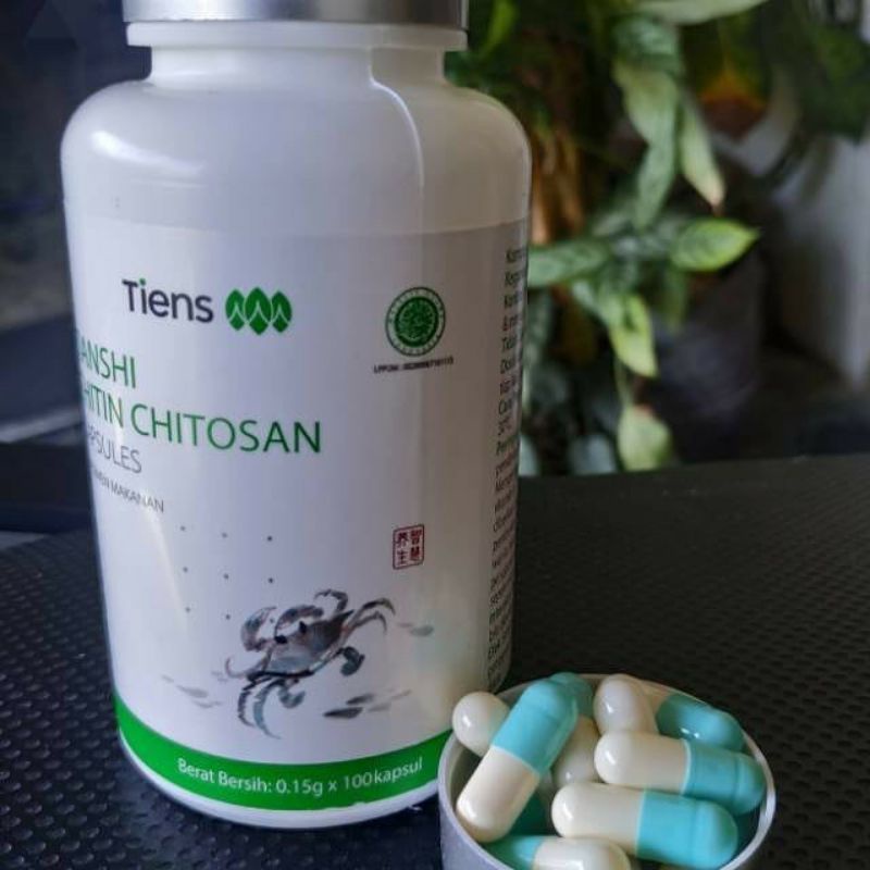 OBAT PENGHILANG BENJOLAN 10 KAPSUL, BEKAS LUKA, KELOID, AMBIEN, AMPUH CHITIN CHITOSAN ORIGINAL TIENS