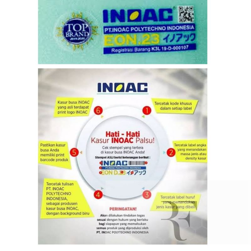 [INOAC]KasurINOAC//200x160x20cm//KasurBusa//GARANSI//10TAHUN