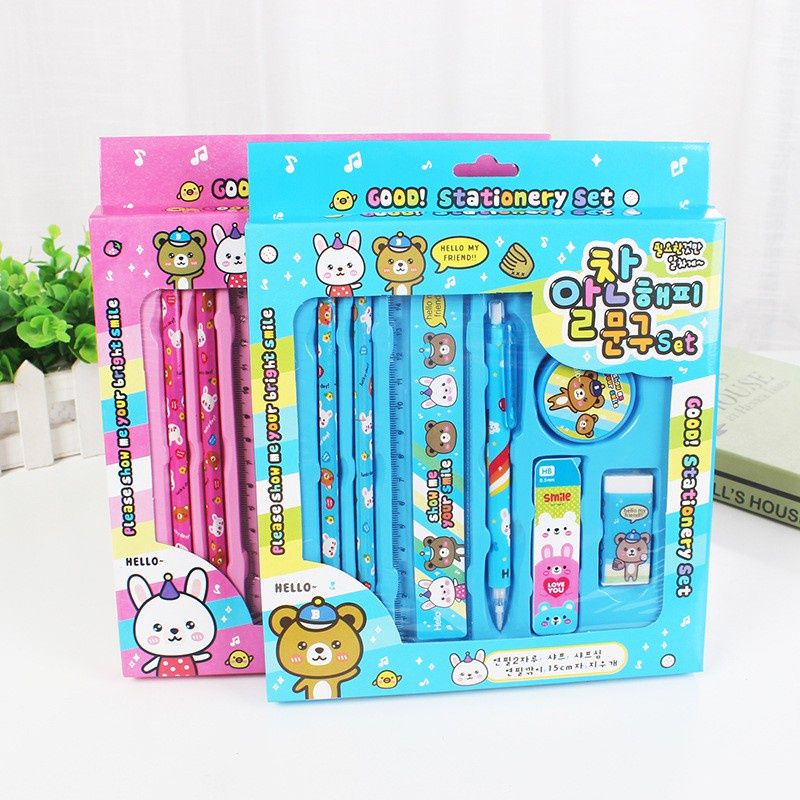 

#RAEY#ALAT SET PERLENGKAPAN TULIS ANAK COCOK KADO/PULPEN/PENSIL