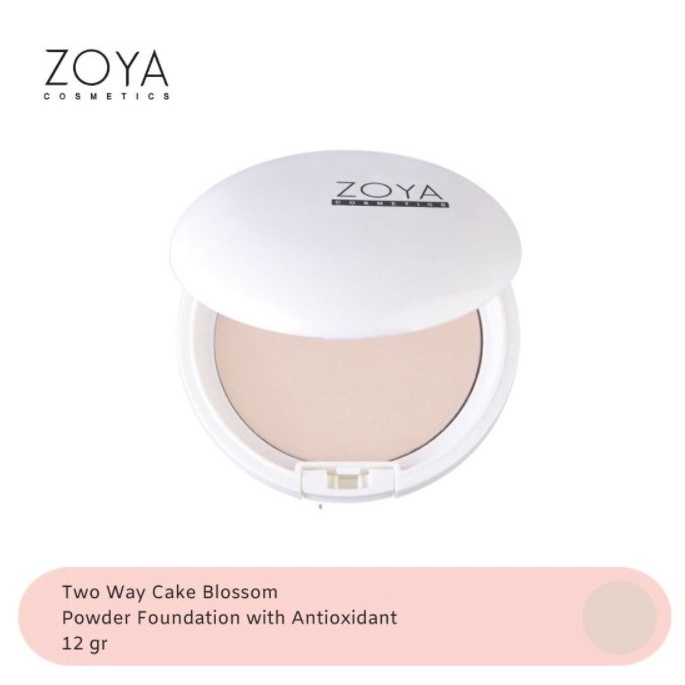 Sale  Zoya Cosmetics  Bedak Padat Natural White Two Way Cake BLOSSOM Exp 14 Juni 2022