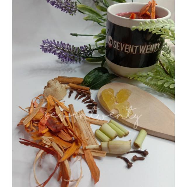 

Wedang uwuh komplit (Jahe & Gula Batu)