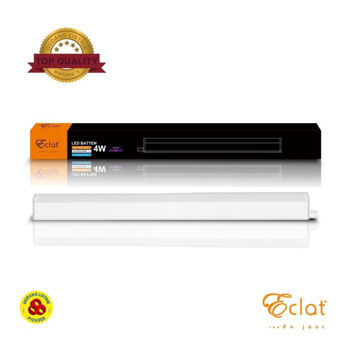 Eclat Lampu LED T5 Batten 4W Putih Setara T5 8W Neon 27cm 6500K