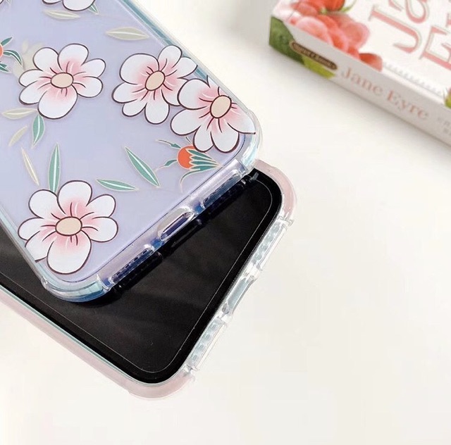 Floral white Flower Case Iphone 7plus 7+ 8 plus 8+ X Xs Xr XsMAX 11 11pro 11promax 11 pro max