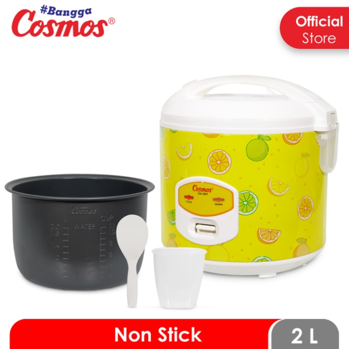 Rice Cooker Magic Com Cosmos Anti Lengket Kapasitas 2 Liter CRJ-3237 / CRJ 3237