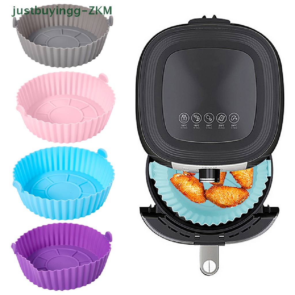 (justbuyingg) Loyang Air Fryer Bahan Silikon Anti Lengket Ukuran 16.5cm