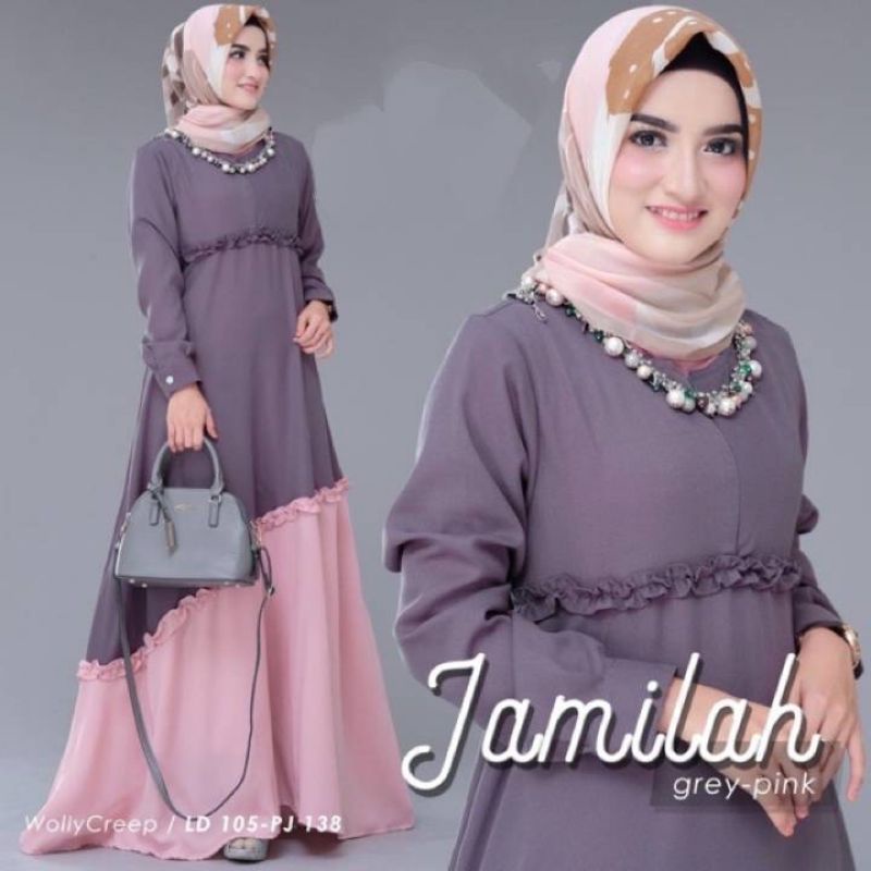 gamis/dress muslimah jamila maxi