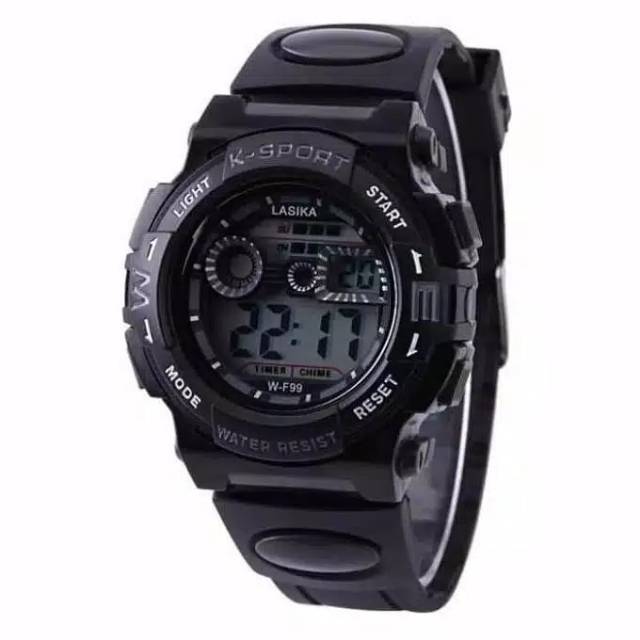 Jam Tangan Pria Anti Air Keren Sporty Lasika Strap Rubber F-99