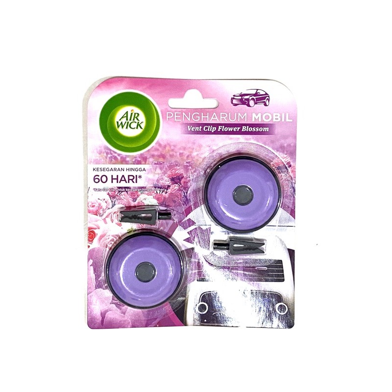 air wick pengharum mobil vent clip (2x8gr)-Fresh blossom