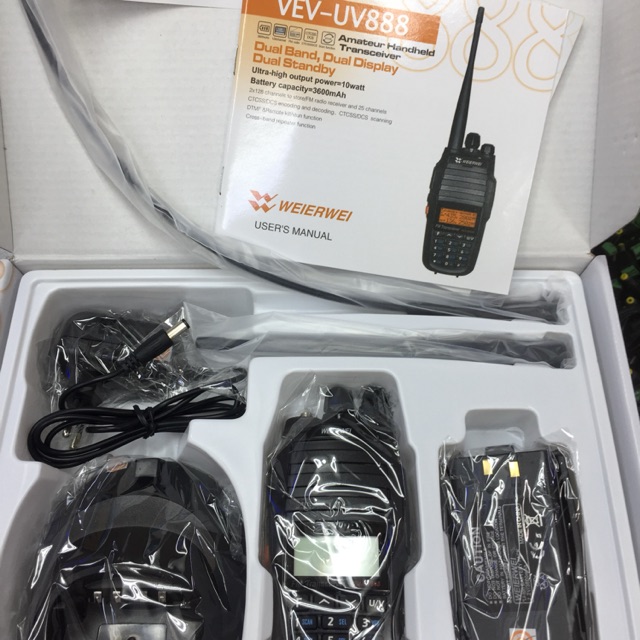 HT WEIERWEI VEC-UV888 Dualband uhf vhf 10watt