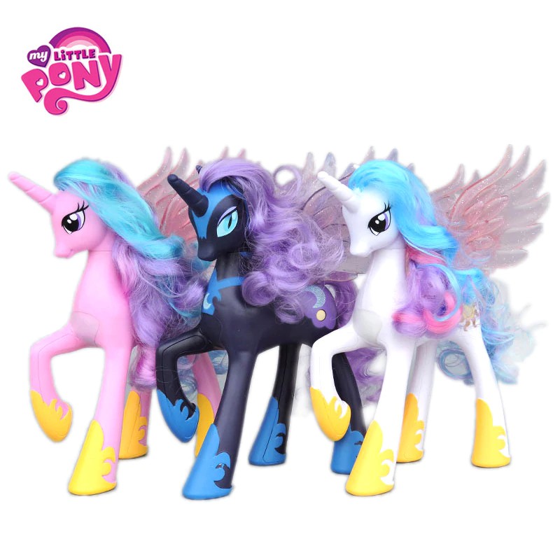 Import NEW 22cm My Little Pony Princess Celestia Cadance Luna Action Figure Doll Christmas Gift Toy