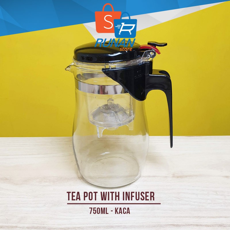 Grosir Tea Infuser Filter Teko Teh Dengan Saringan Jug Tea Pot 750ml Kaca XKR0mxTgNEQ9g