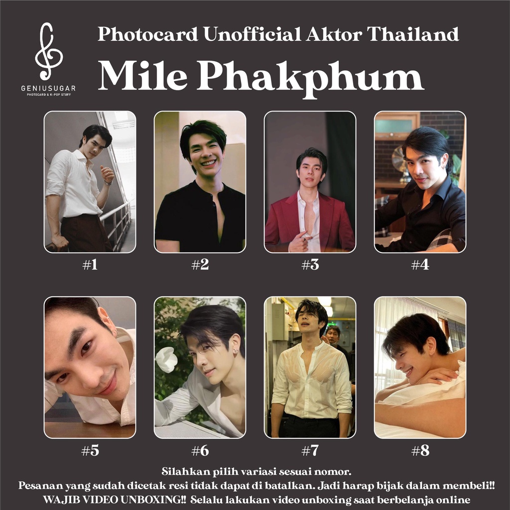 [AKTOR THAILAND] PHOTOCARD MILE PHAKPHUM FANMADE