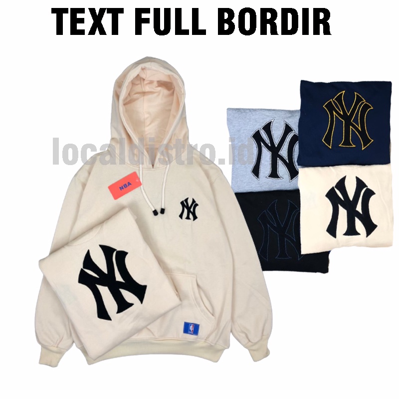 JAKET PRIA NYC BORDIR PREMIUM / JAKET SWEATER HOODIE NEW YORK CITY BORDIR