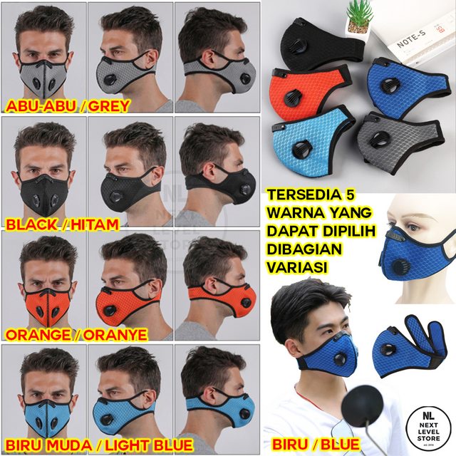 KN95 Premium Mask Masker Olahraga Cycling Sepeda Sport ORI - 5 WARNA