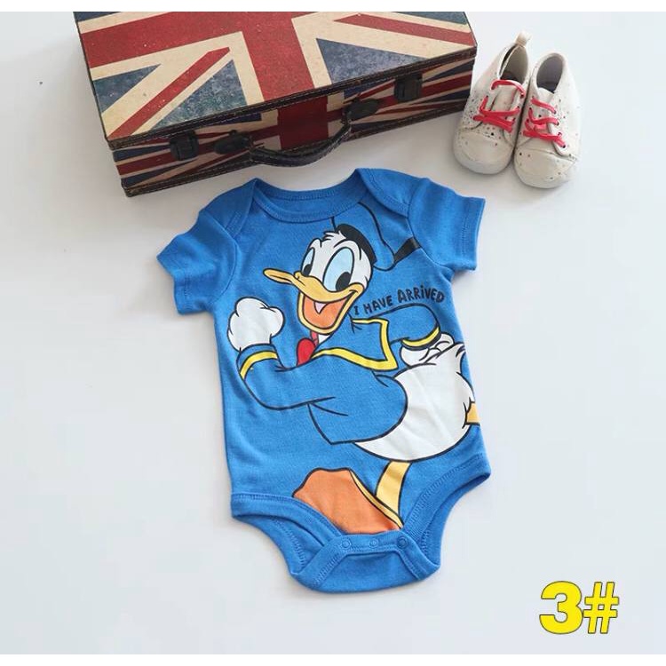 BAJU BAYI JUMPER NEWBORN SPIDERMAN MICKEY MOUSE DONALD DUCK BEBEK PIYAMA SUPERHERO LUCU IMPOR HULK