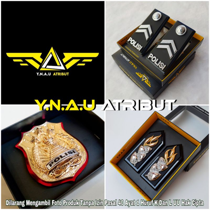 ATRIBUT POLISI / PAKET PANGKAT BRIPTU POLRI FULL MIKA EXCLUSIVE / PANGKAT BRIPTU POLRI FULL MIKA + M