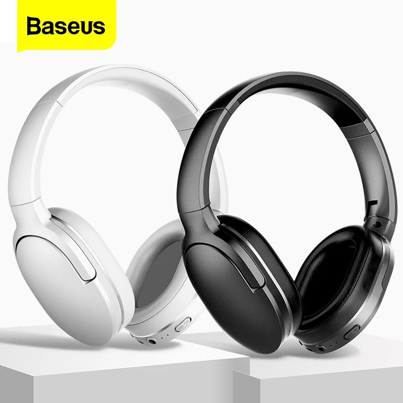 Baseus D02 PRO Headphone Wireless Bluetooth 5.0 Stereo Head Phone Support Wired AUX 3.5mm Original Ori