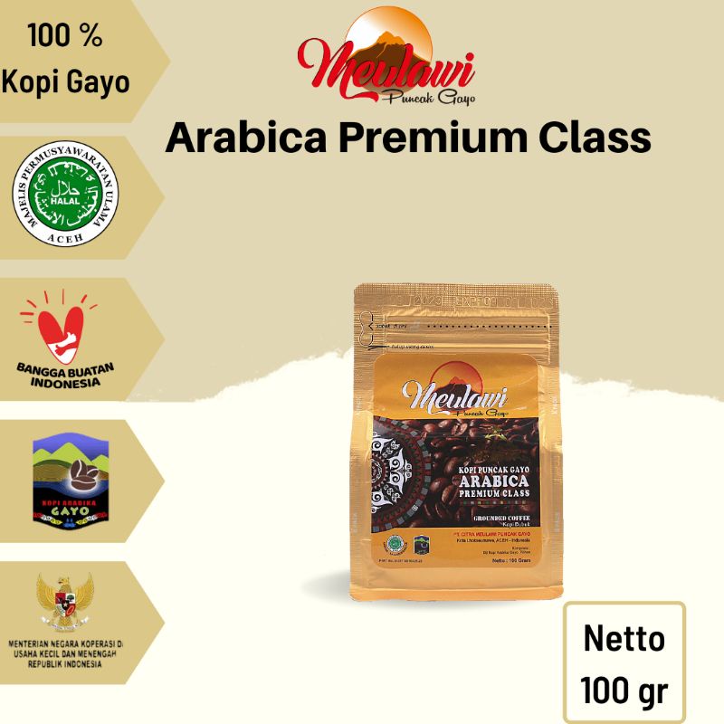 

Kopi Gayo Arabica Premium Class 100gr - Meulawi Kopi Puncak Gayo