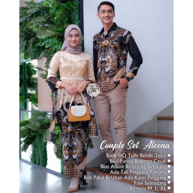 Batik Couple Kebaya Modern, Kebaya Tunangan Lamaran, Kebaya Wisuda, Kebaya Kondangan, Kebaya Brukat