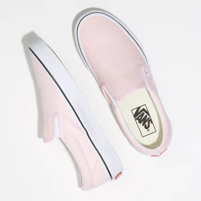 Sepatu Slip On Pria Wanita Soft Pink