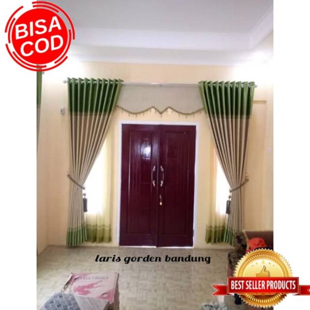  Gorden  blackout hanna winter minimalis 12 lubang 6 