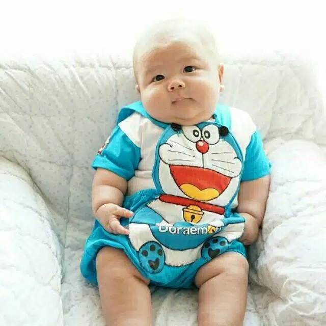 [Perlengkapanbayimurah] Romper Doraemon baju bayi lucu baju bayi murah baju doraemon