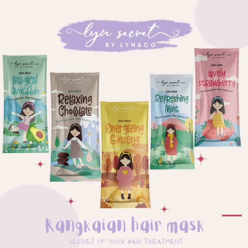 Masker Rambut Murah - Lyn Secret Hair Mask 20g