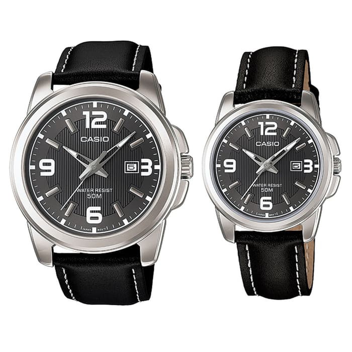 Terbatas Jam Tangan Casio Couple Kulit Casio Original MTP LTP 1314L-8a Keren