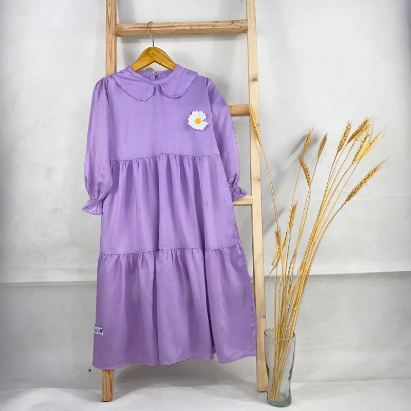 Gamis Daisy Midi Dress Anak Rayon Viscose OSK Balloons