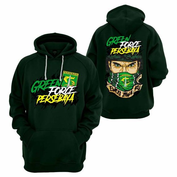 JAKET HOODIE GREEN FORCE PERSEBAYA // OUTERWEAR // HODIE PERSEBAYA