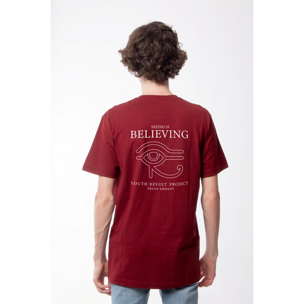 

Erigo T-Shirt Believing Maroon