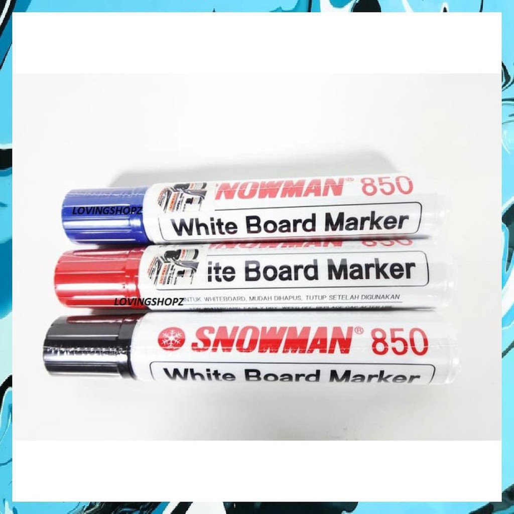 

Spidol Snowman No.850 Whiteboard, Spidol Jumbo Buat Whiteboard - Hitam