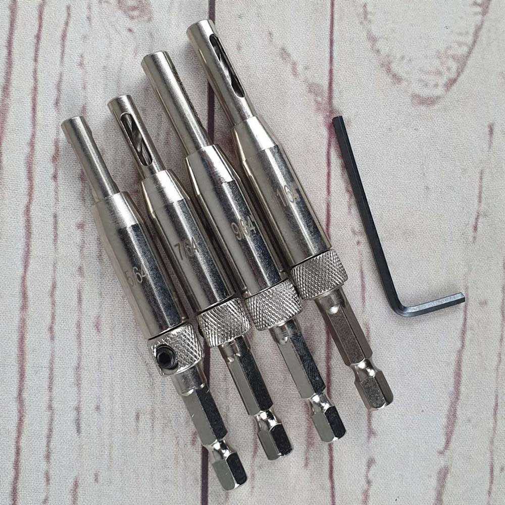 Mata Bor Hinge Hole Opener Self Centering Drill Bit 4PCS ZM-21