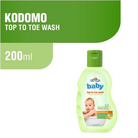 Kodomo Baby Top To Toe Hair and Body Aloevera 200Ml