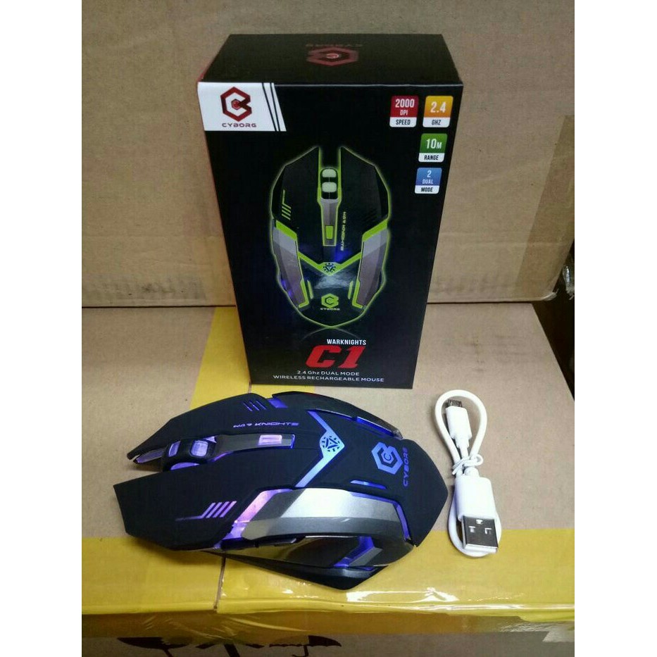 Cyborg C1 Warknights Gaming Mouse Wireless Rechargeable