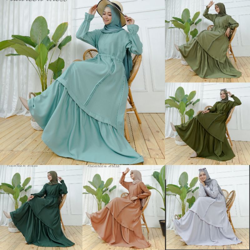 GAMIS TERBARU / NAUREEN DRESS / GAMIS LADYZARA PREMIUM / GAMIS ORI / GAMIS REAL PICT / GAMIS MURAH / GAMIS BEST SELLER / LONG DRESS / DRESS CANTIK-7