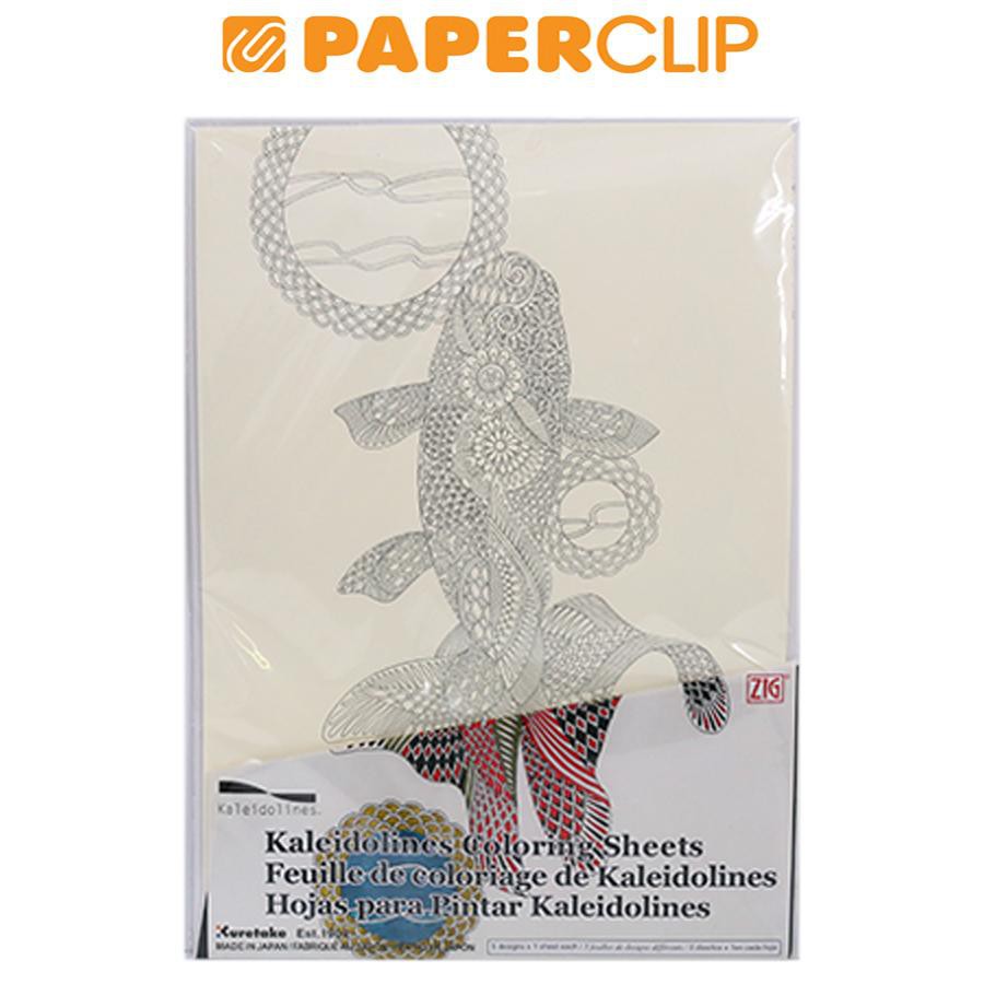 

ART SET ZIG KURETAKE KALEIDOLINES COLORING SHEETS KLCS-1