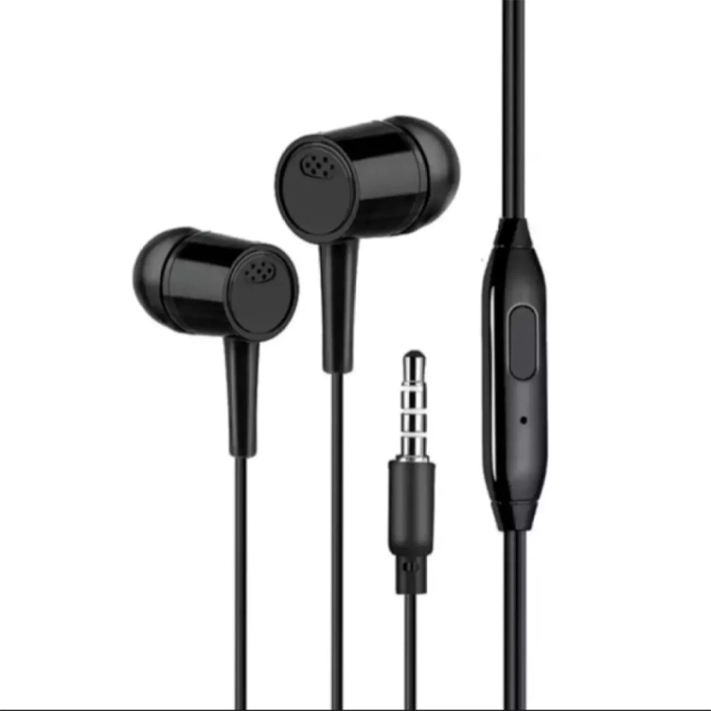 Headset + mic + tombol voleme handsfree mega bass power gaming support android &amp; ios - dinno.id