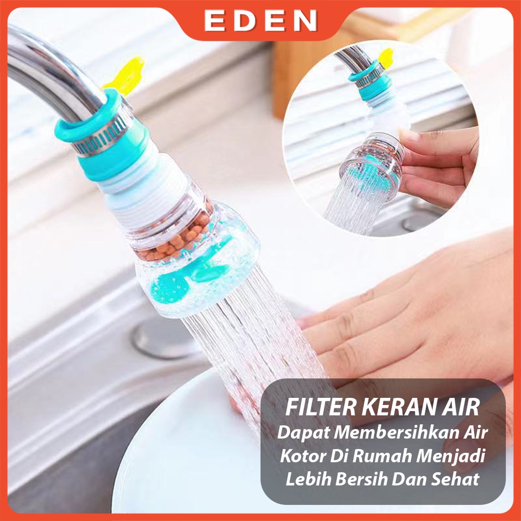 Sambungan Kran Air Anti Splash Shower Saringan Kran Air Keran Flexible Filter Air