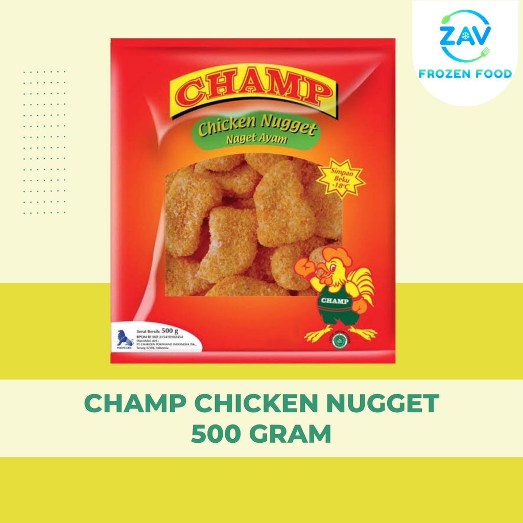 

CHAMP CHICKEN NUGGET 500 GRAM