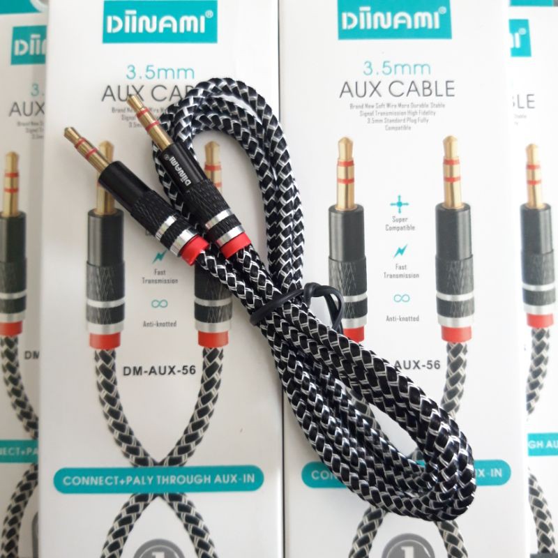 Kabel audio 3.5mm Diinami DM56 1 Meter  2 meter Kabel Audio Diinami