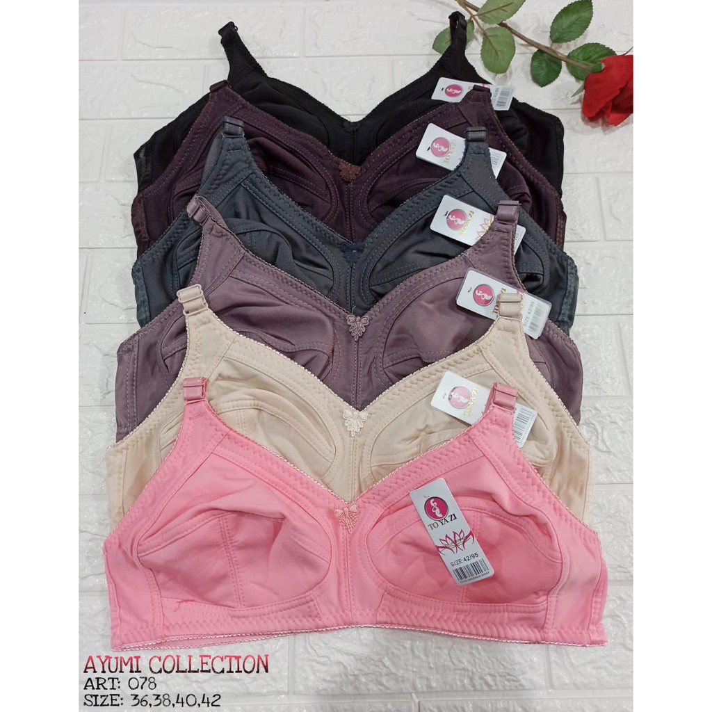 Bra  Fashion Dewasa Bra Wanita Murah BH Busa tipis tanpa kawat Combi | POLOS | TANPA BUSA