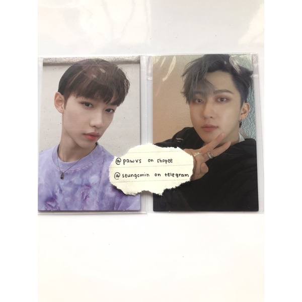 lee felix ds seo changbin go live stray kids pc photocard