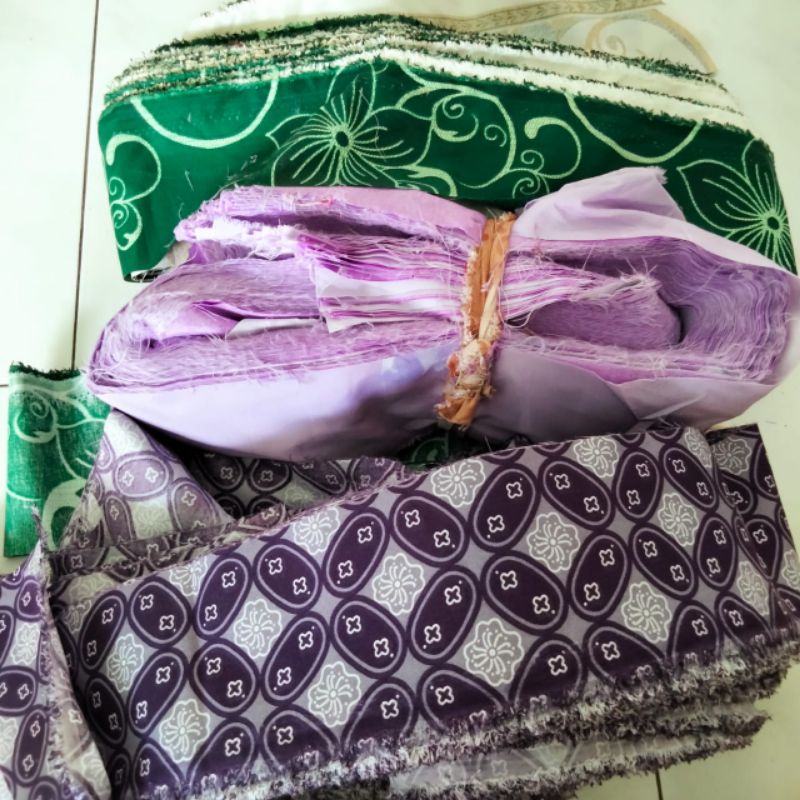 KAIN PERCA KILOAN MURAH | KAIN SISA POTONGAN KONVEKSI ANEKA MOTIF