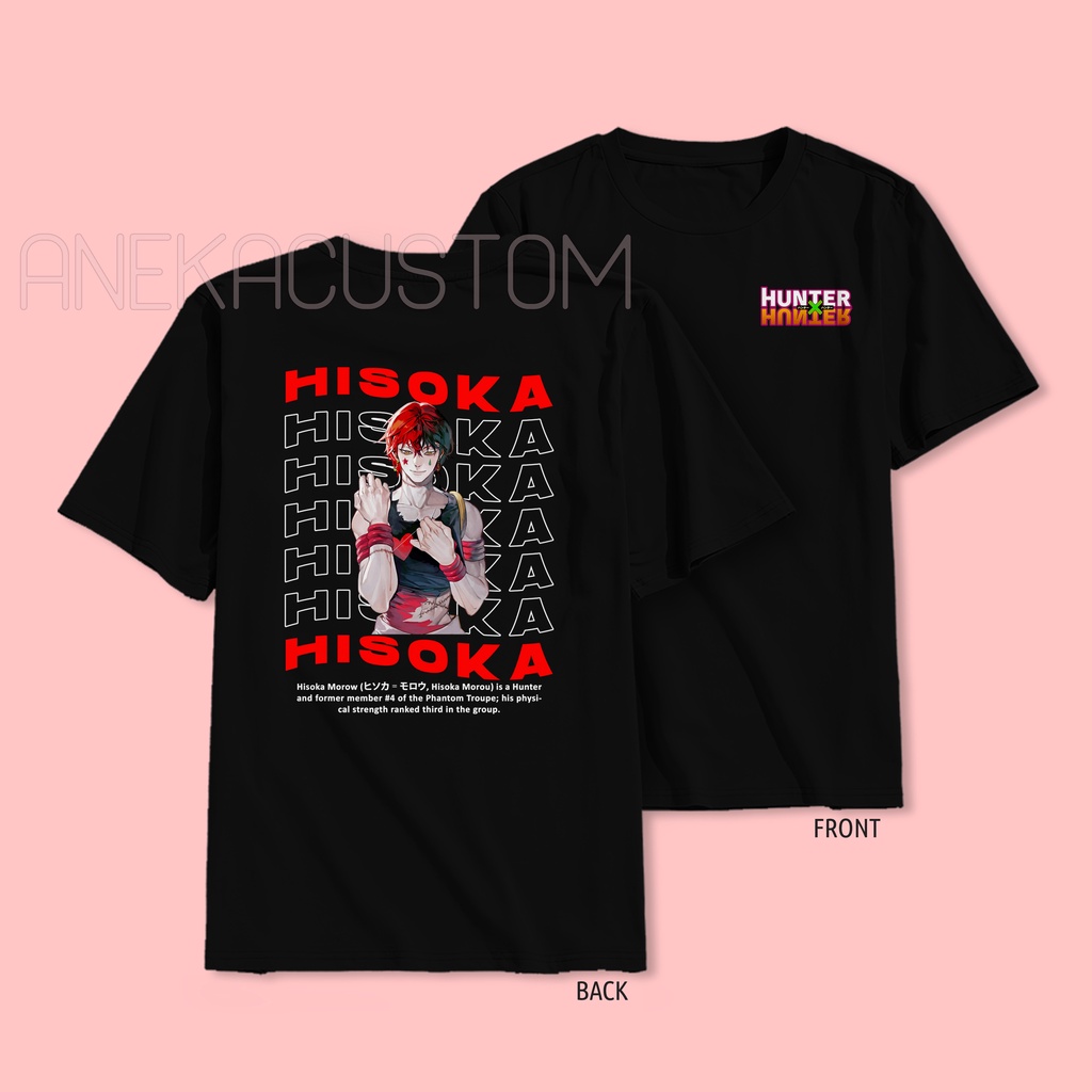 Kaos Anime Hunter x Hunter Hisoka / Tshirt Anime Hunter x Hunter Hisoka Streetwear