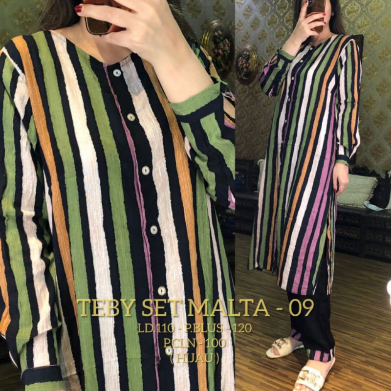 Daster arab TEBY MALTA Series Baju Setelan Rayon Premium